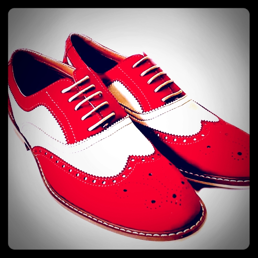 Mens Causal Wingtip Oxfords Modern Spectator